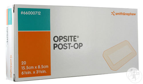 Smith&Nephew Opsite Post-Op Pansement Adhésif Et Compresse Centrale 15,5x8,5cm Pièces 20 (66000712)