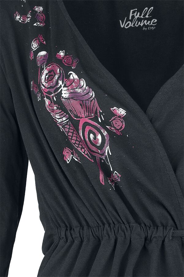 Haut manches longues avec imprimé bonbons | Full Volume by EMP T-shirt manches longues