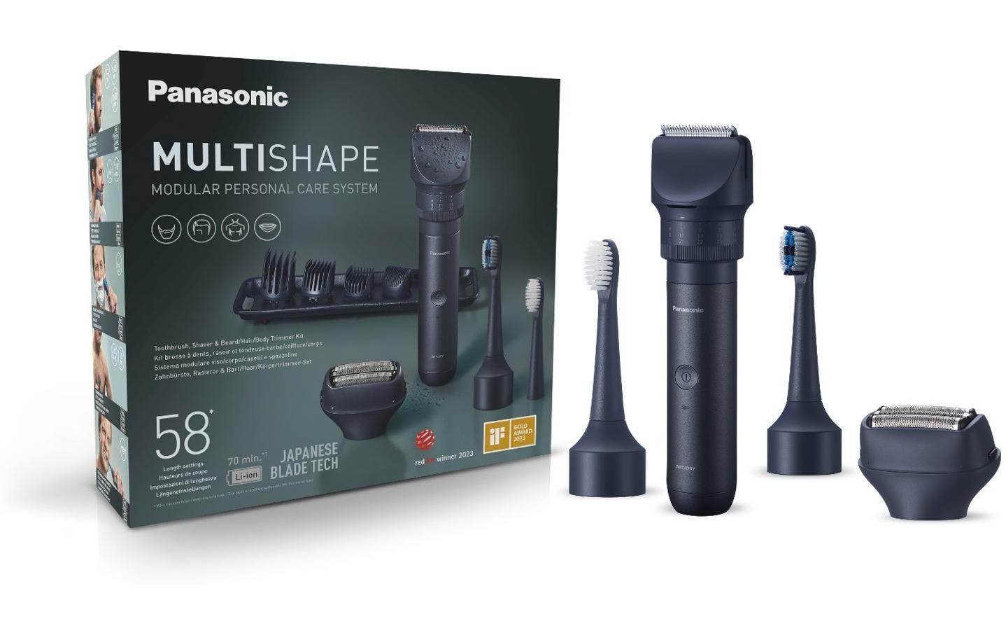 Panasonic Elektrorasierer »Xshape Travel« Bart, Gesicht, Körper