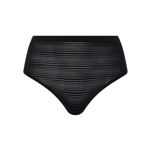 Chantelle Softstretch Stripes Højtaljede String Trusser, Black