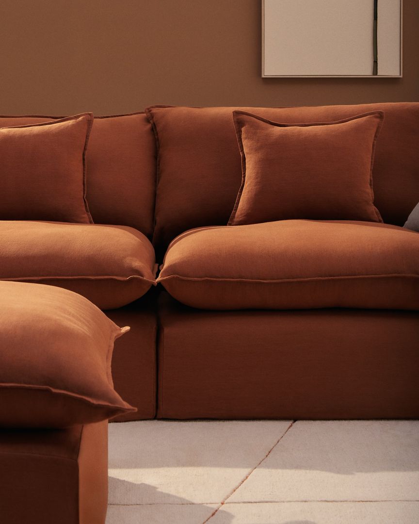 Kave Home Anarela Terracotta 2-Zitsbank