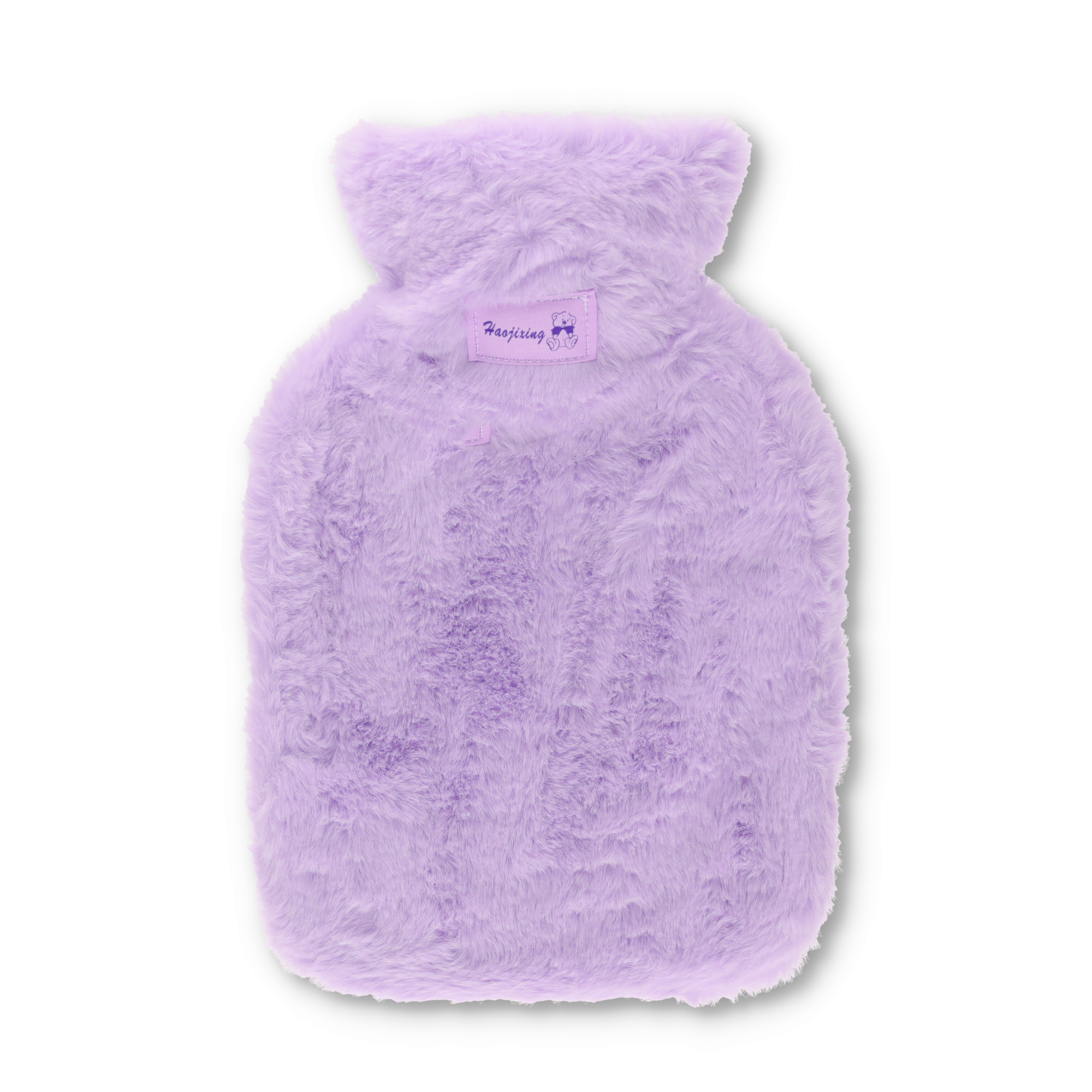 (700ml) 24x15cm Wärmeflasche Flauschige Plüsch Bettflasche - Lila