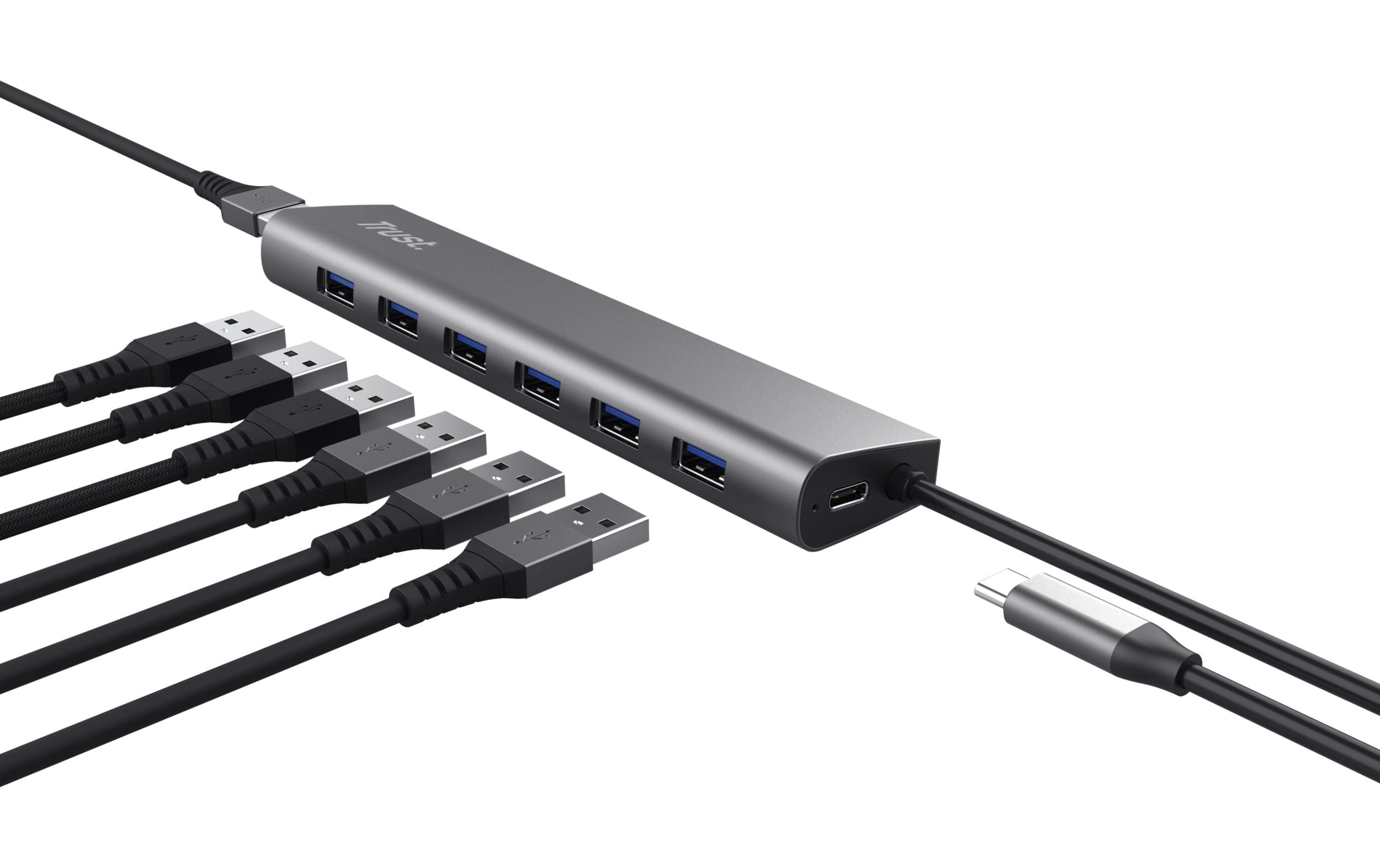 USB-Hub Halyx 7CLeichter und kompakter Hub mit 7 USB-A-Ports