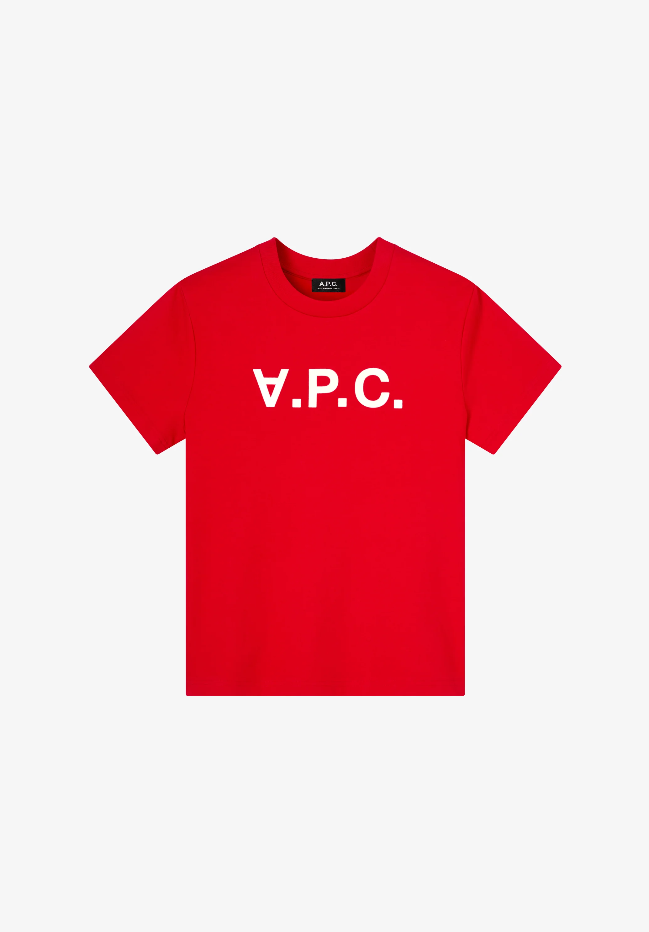 t-shirt standard grand vpc GOTS - Rouge ecru