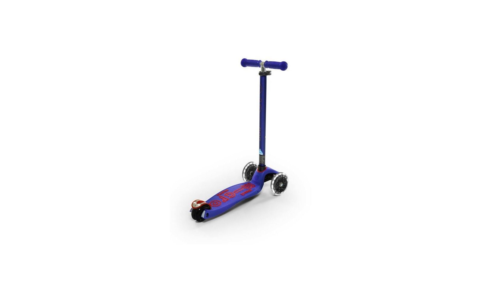 Micro Maxi Deluxe LED Kinder Kickboard Rot