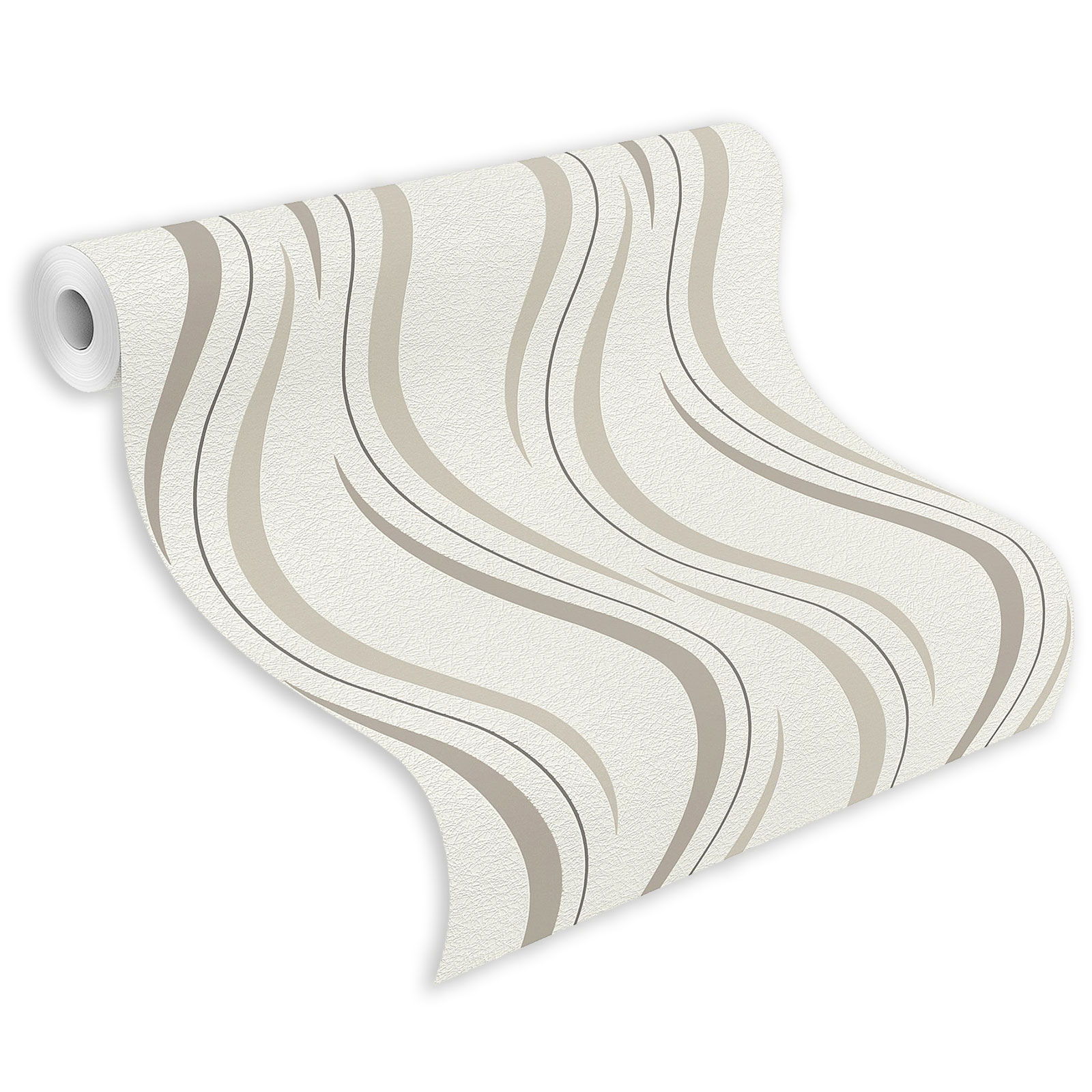 Vliestapete - beige - 10 Meter