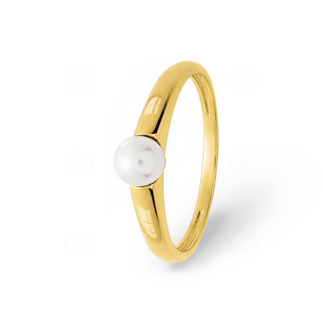 Ring 750/18 K Gelbgold mit Süsswasserzuchtperle Ø 4mm