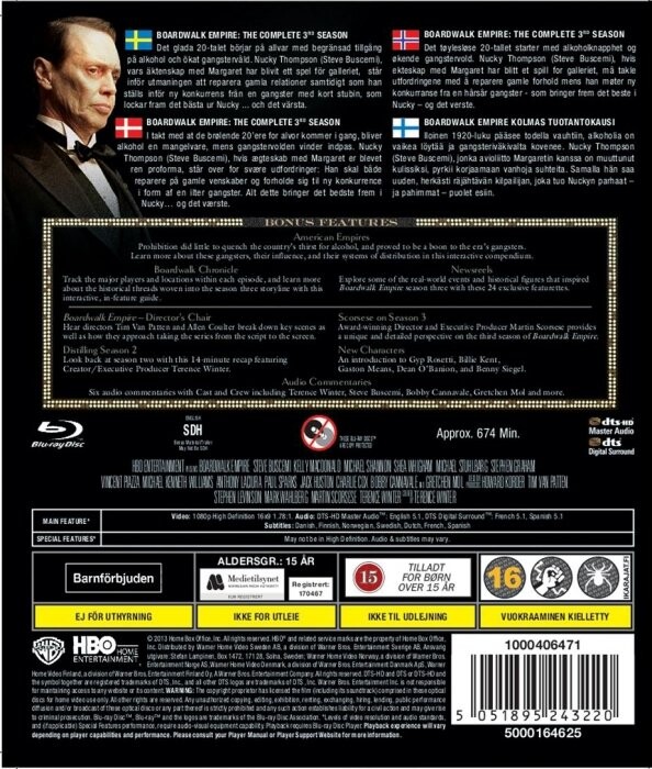 Boardwalk Empire - Sæson 3 - HBO - Blu-Ray