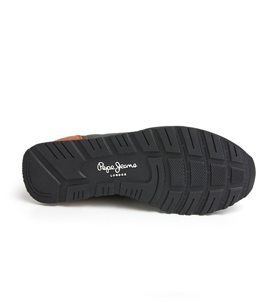 Tênis Pepe Jeans Brit Print M de couro preto