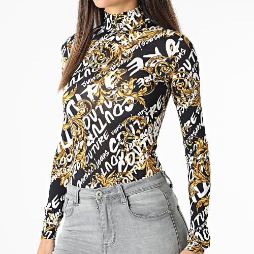 Pull Col Cheminée Femme 73HAH617-JS138 Noir