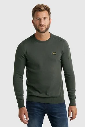 PME Legend Buckley Trui Olijfgroen PKW0000331-8039 kopen