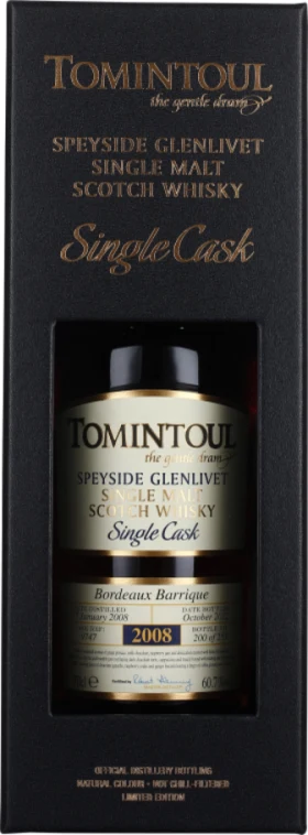 TOMINTOUL 14 YEARS 2008 BORDEAUX SINGLE CASK 70CL
