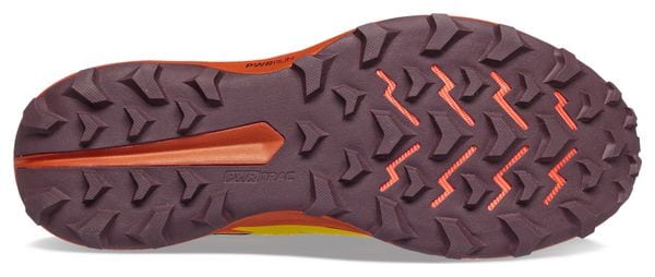 Chaussures de Trail Femme Saucony Peregrine 13 Jaune Orange