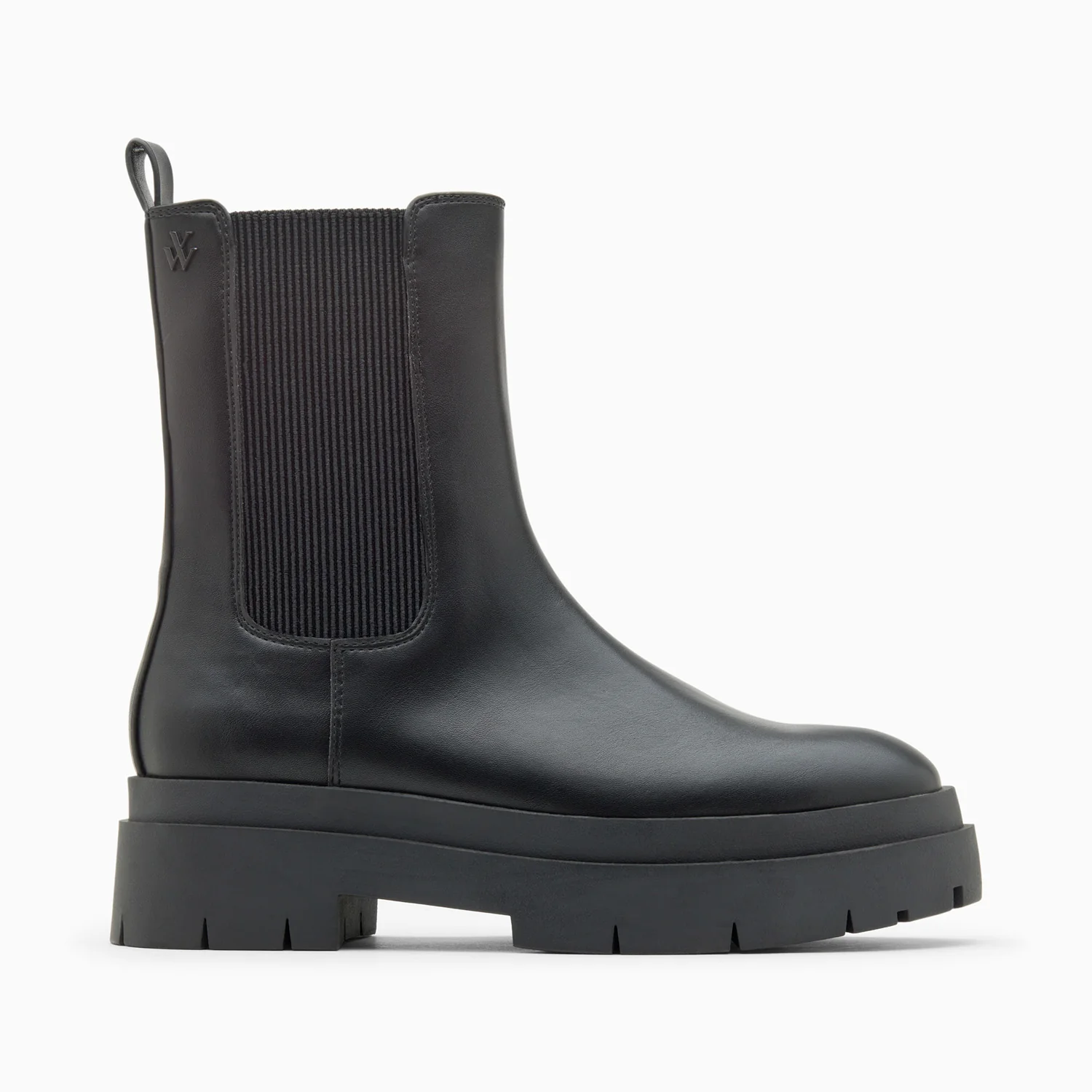 Bottines-Bottines Chelsea Océane noires à plateforme crantée