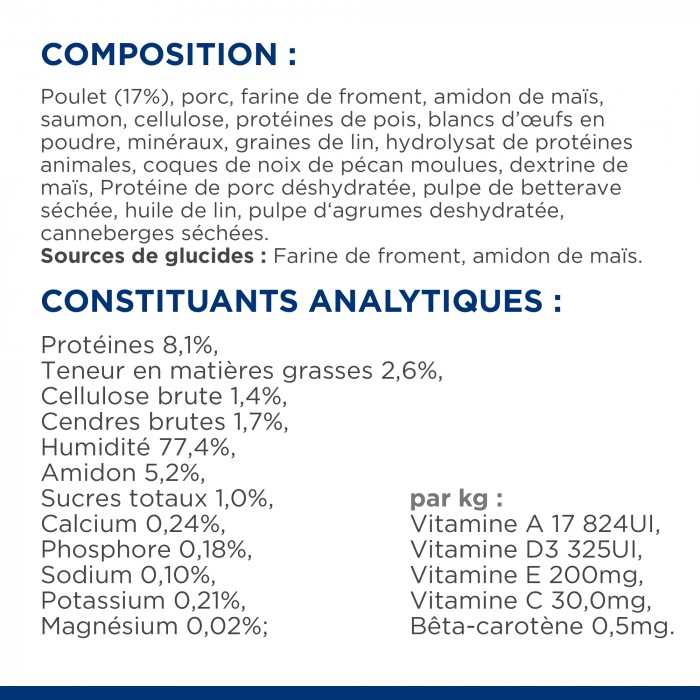 HILL'S Prescription Diet w/d Mutli-Benefit en Sachets au Poulet – Pâtée pour chat
