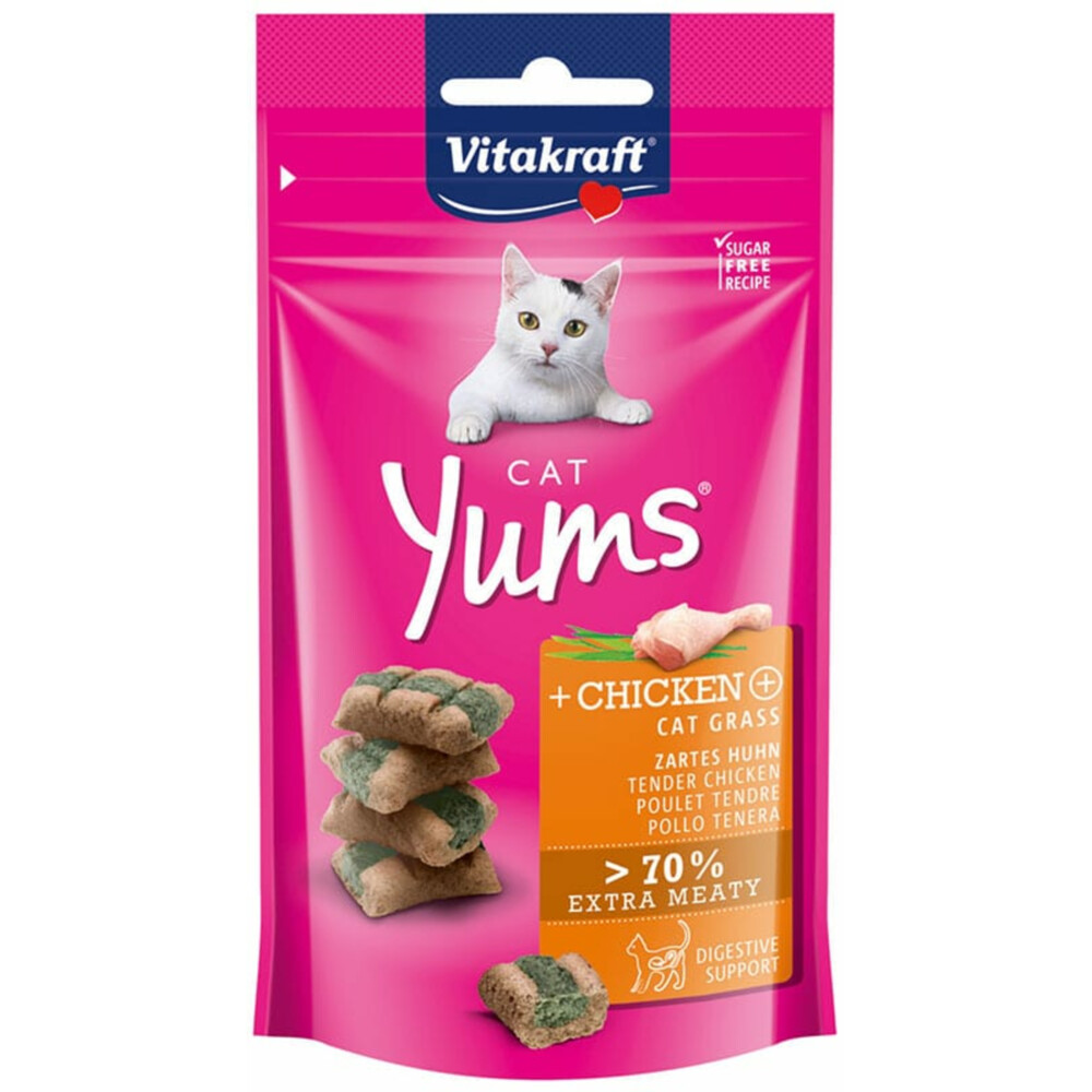 Vitakraft Cat Yums Kip - Kattengras40 gr