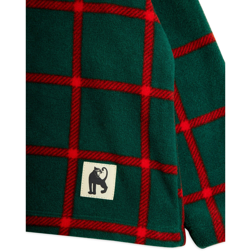 Køb Mini Rodini Green Plaid AOP Fleece Ls Top