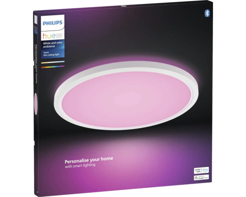Philips Hue plafondlamp 25W 2600 lm 2200-6500 K HxØ 3,6x54,2 cm Tento wit & Color Ambiance wit