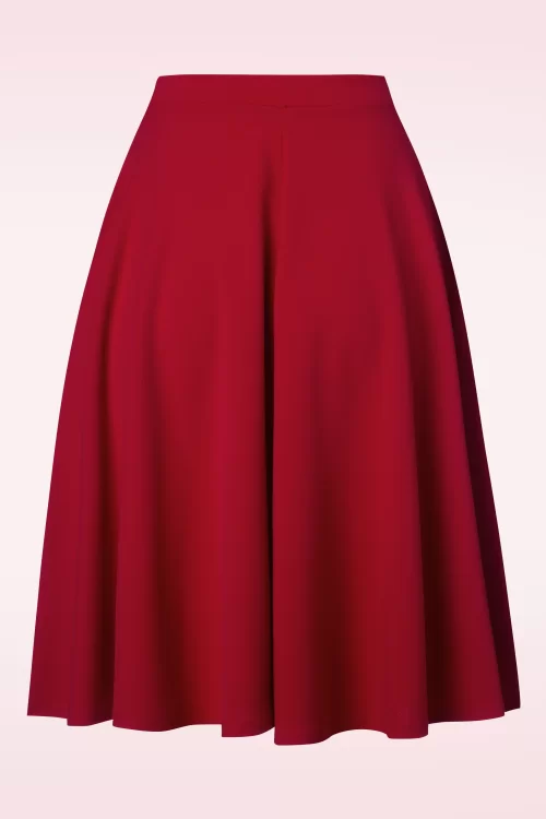Vintage Chic for Topvintage Sheila swingrok in lippenstiftrood