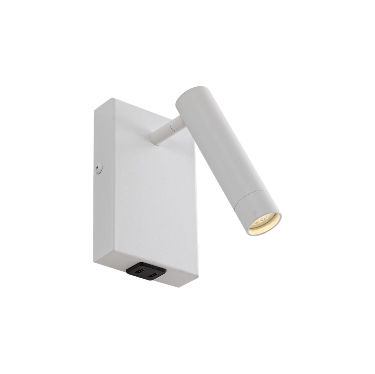 Moderne wandlamp wit verstelbaar met USB-C - Croft