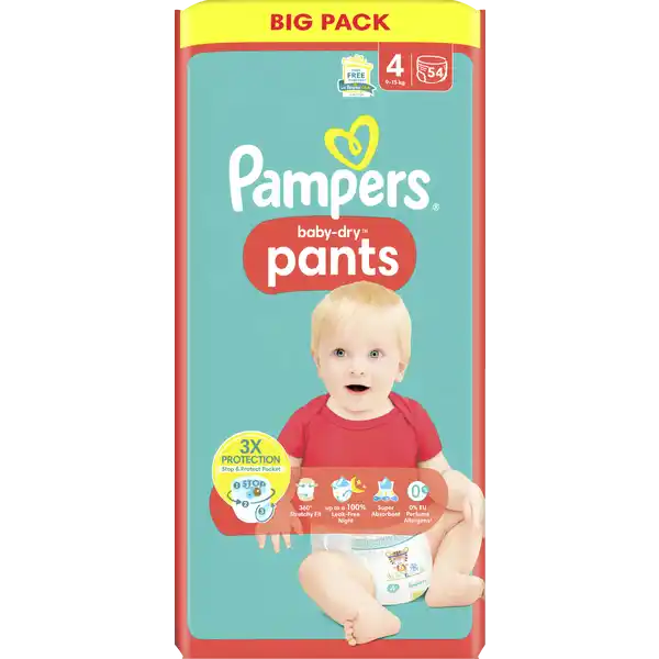 baby-dry pants Gr.4 (9-15kg) Big Pack