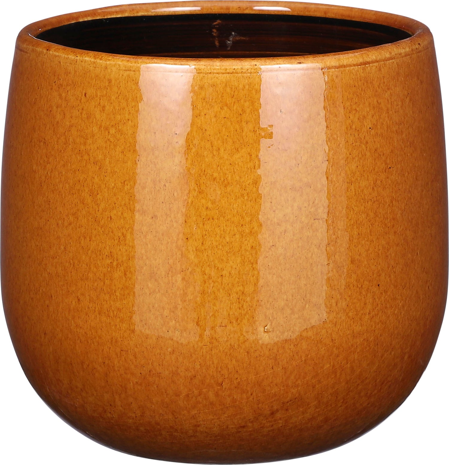 Mica Decorations bloempot Pablo geel D 21 H 19 cm