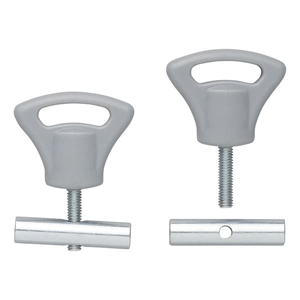 Markiseskinnestopper med plastknapp 8-10mm - sett med 2 stk