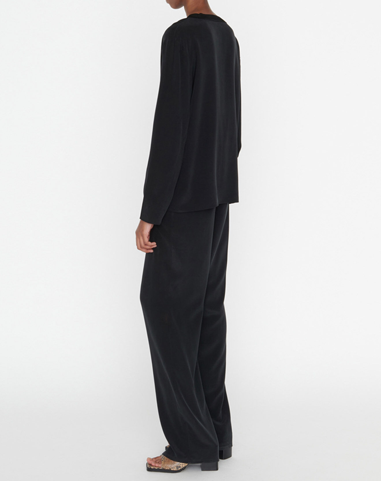 Zapa Blouse 100% Soie Teodore noire