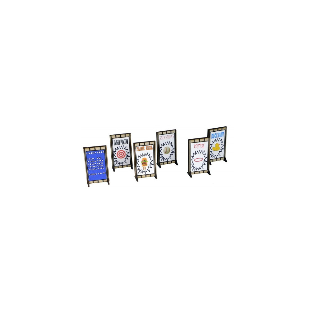 Fairground Advertisement Poster Boards