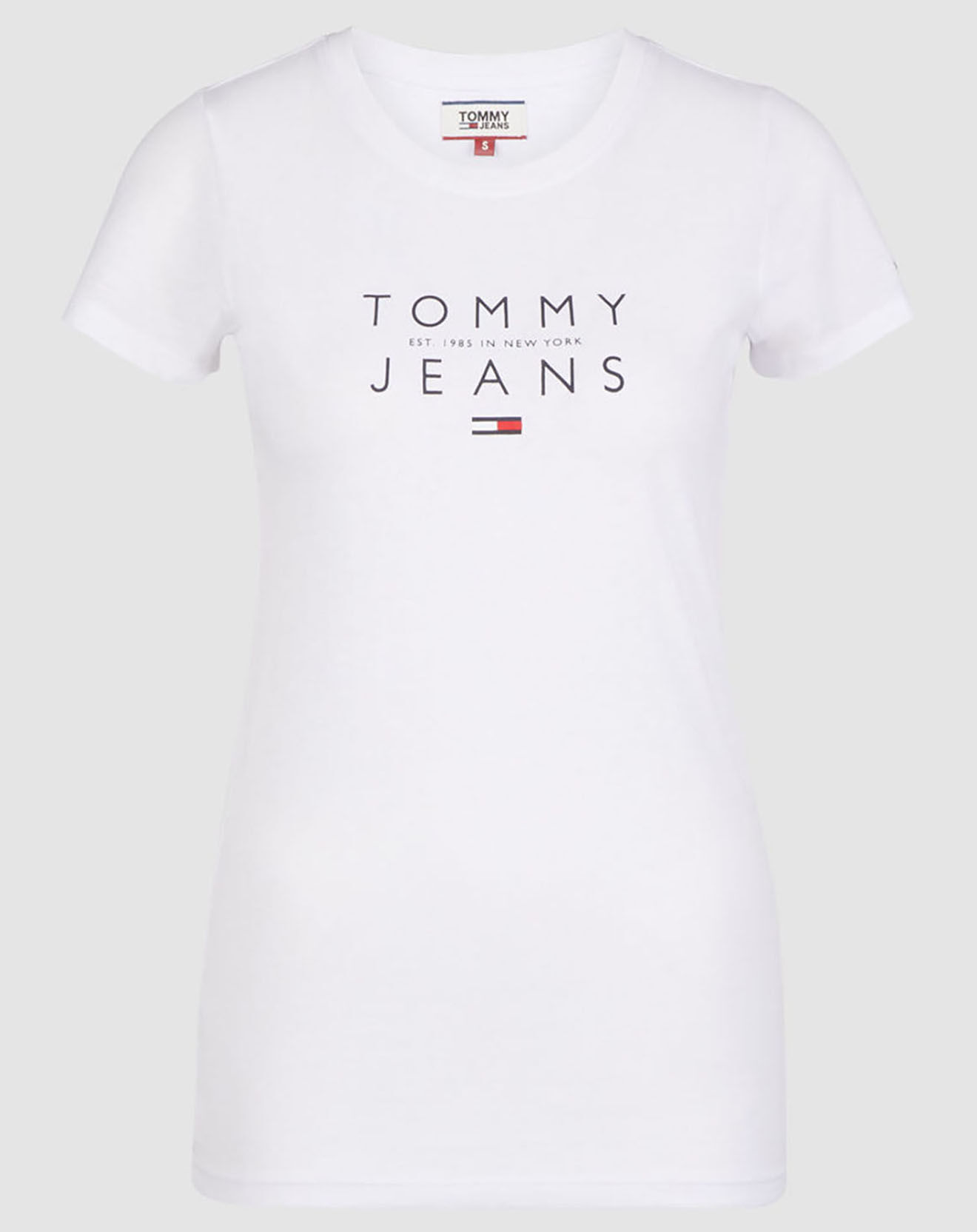 Tommy Jeans T-Shirt essential logo blanc