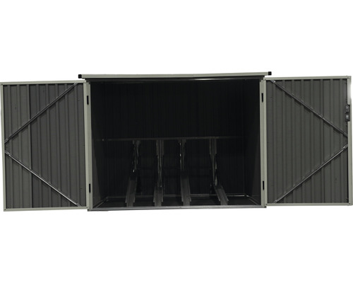 Fietsgarage, opbergbox WESTMANN incl. fietsstandaard 203 x 200 cm antraciet