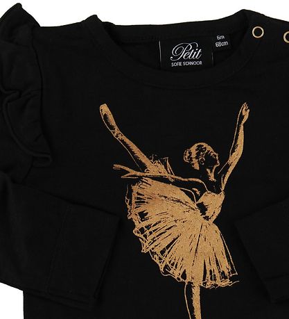 Petit By Sofie Schnoor Body l/æ - Dicte - Sort m. Ballerina