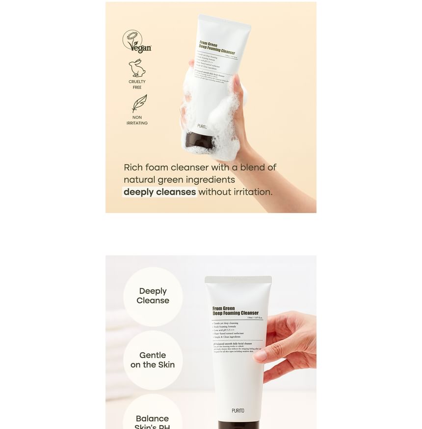Purito SEOUL - From Green Diep Schuimende Reiniger
