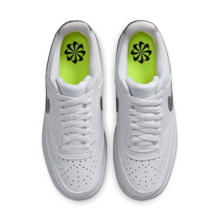 Nike Chaussures Court Vision Low Next Nature - Blanc/Argenté Femme