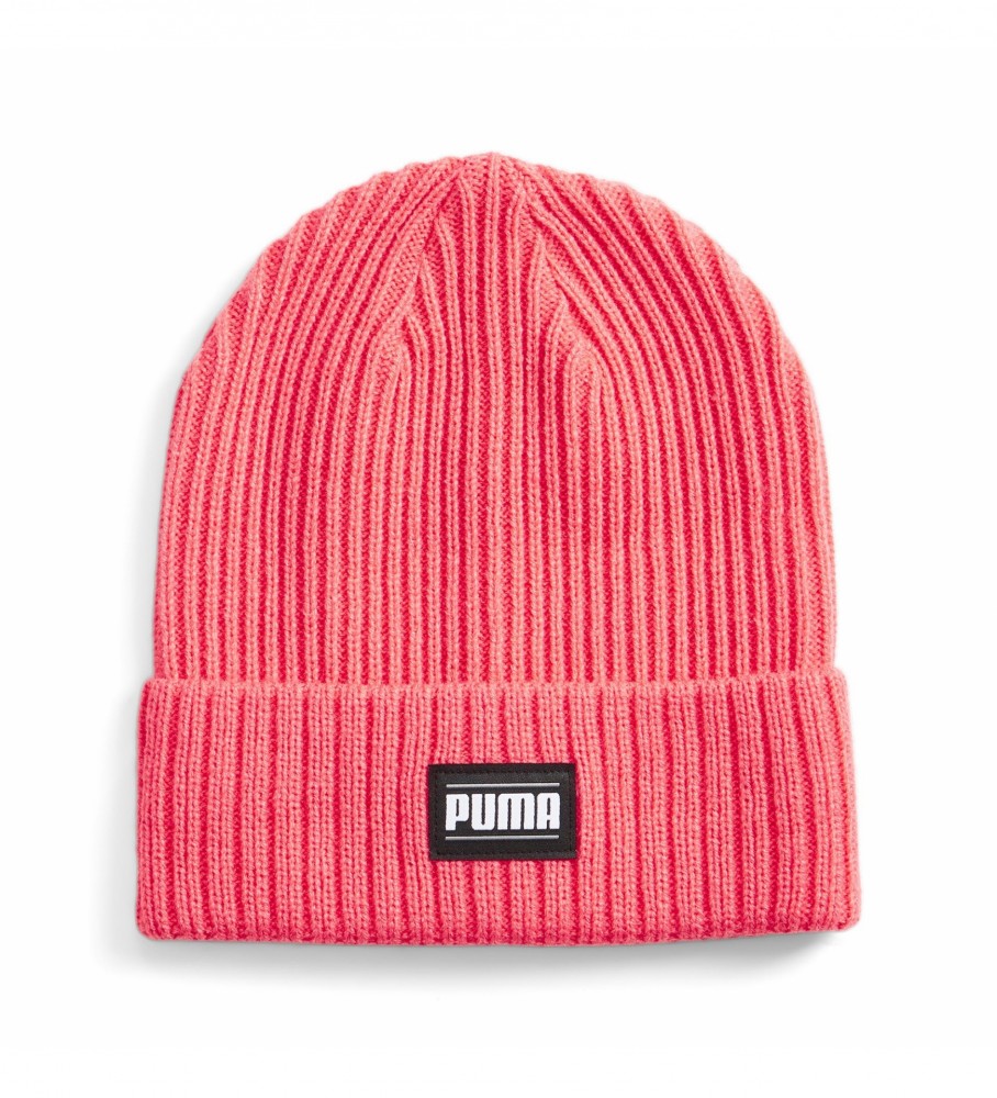 Gorro Puma com punho canelado clássico rosa