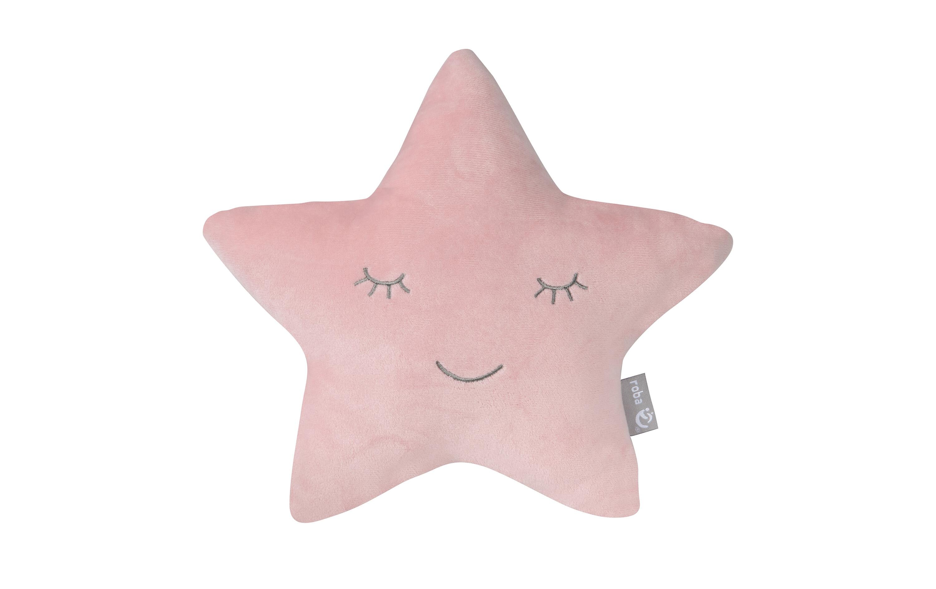 Kissen Stern RosaFlauschiges Kuschelkissen für jedes Baby- & Kinderzimmer