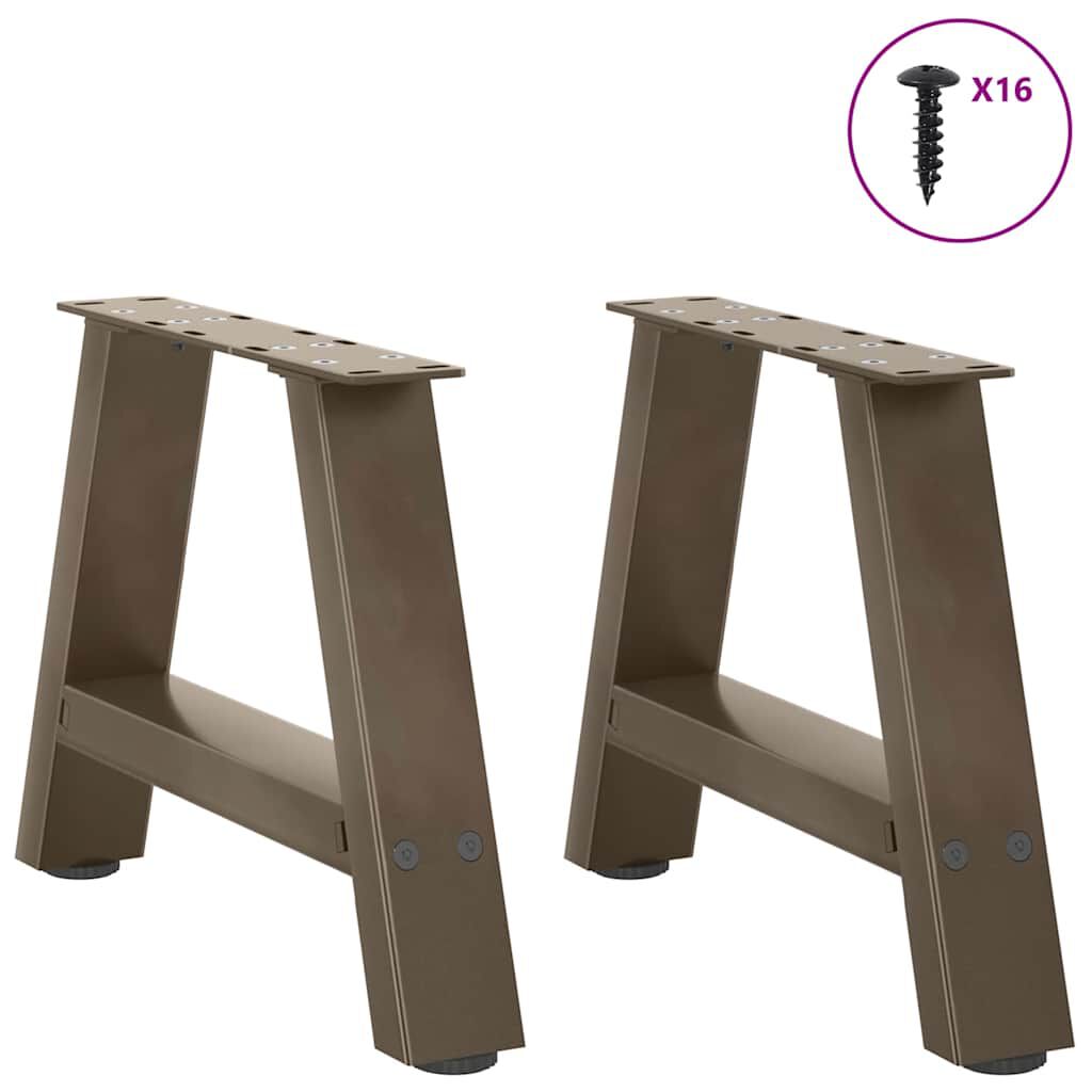 vidaXL A-vormige salontafelpoten 2 stuks 30x(30-31) cm staal