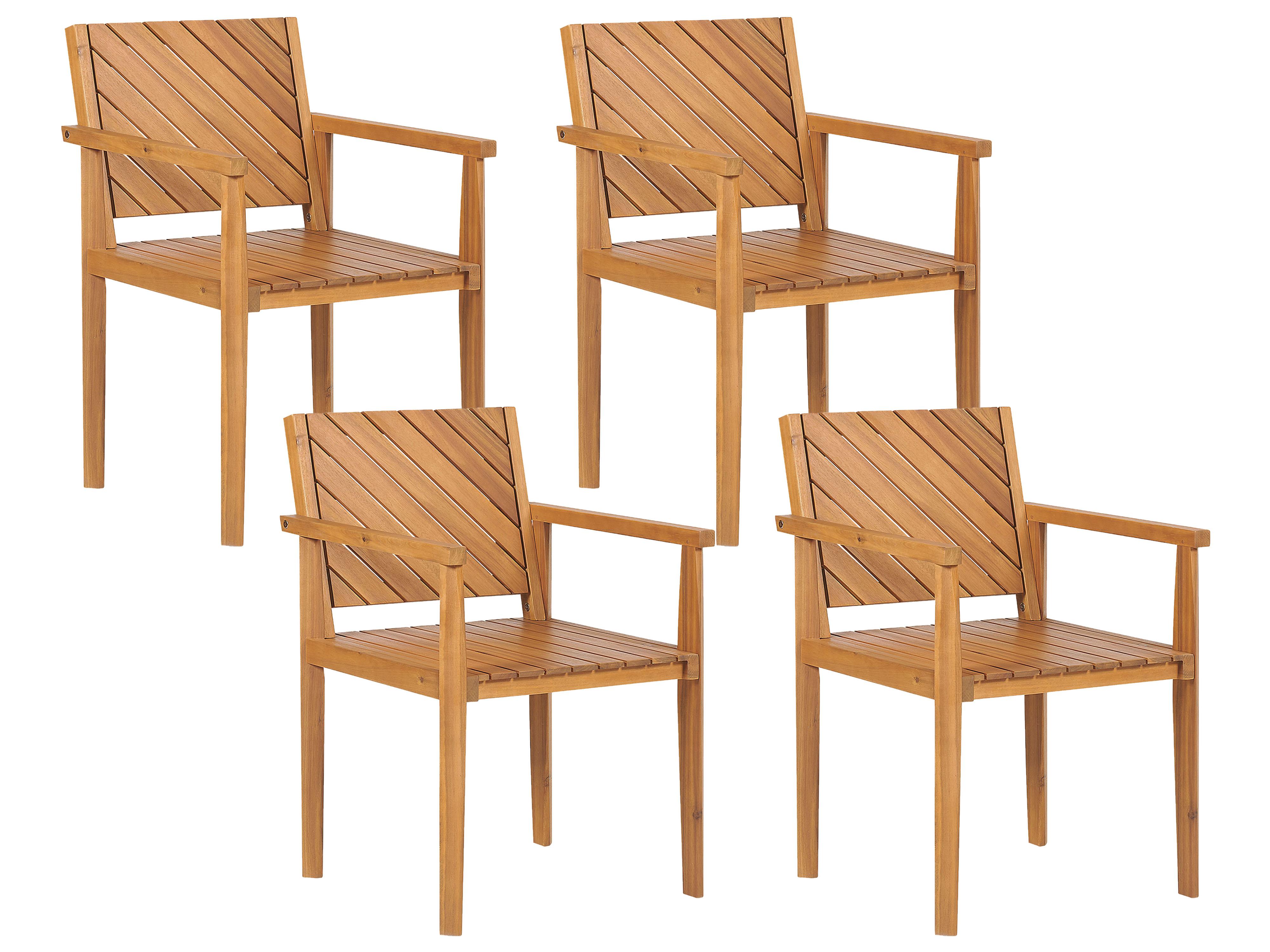 Tuinset 4-zits BARATTI Acaciahout Bruin