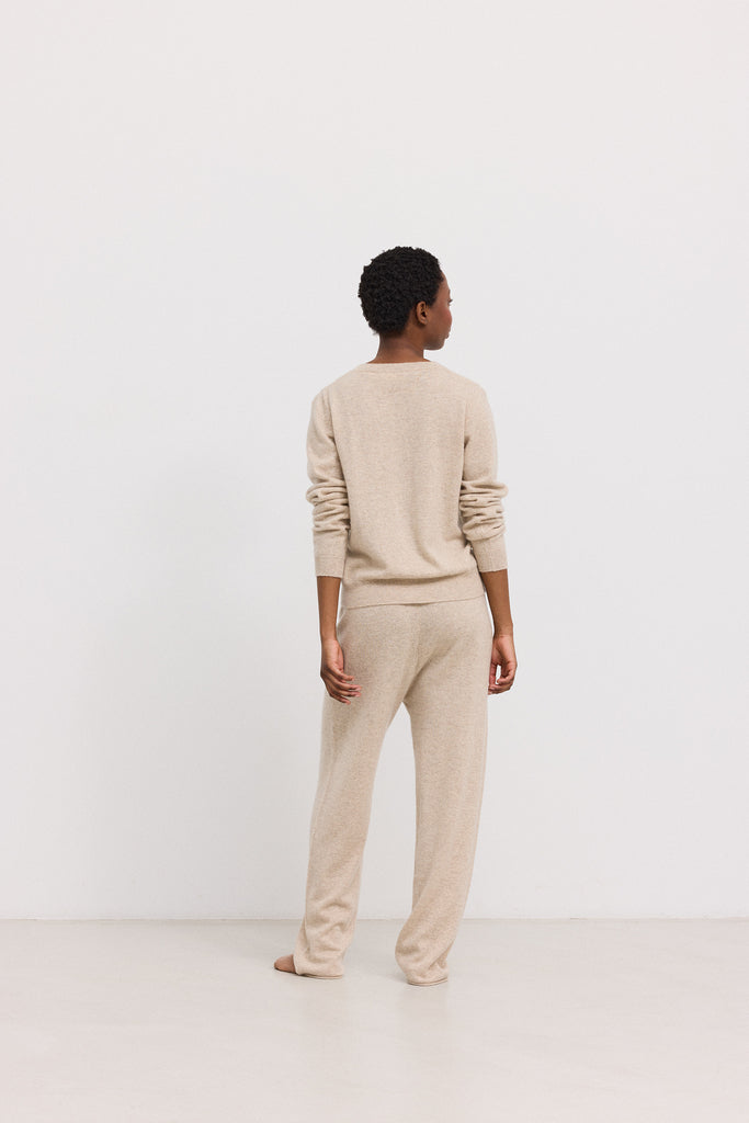 Tepi W, Kashmir Cardigan - Sand Mel.