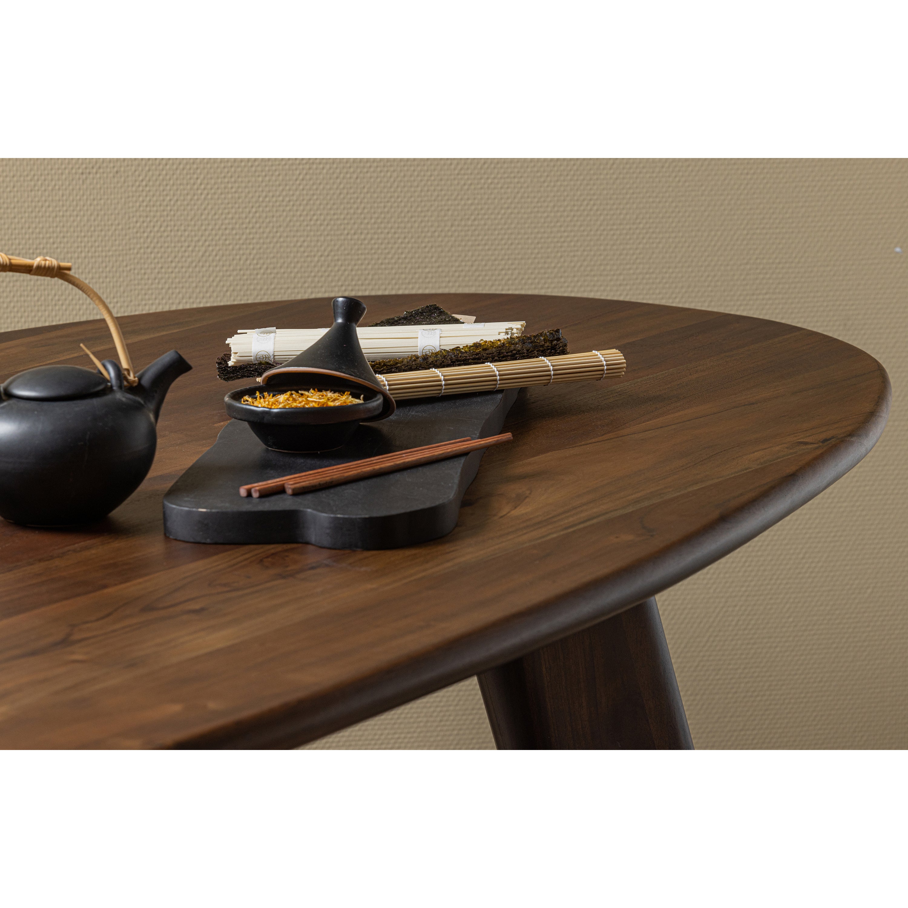 WOOOD Roundly Eettafel - B 200 x D 100 cm