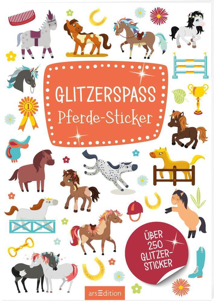 Glitzerspaß Pferde-Sticker