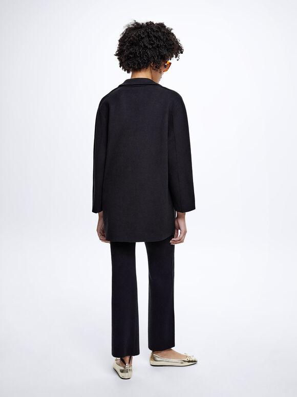 Blazer de malha - Preto