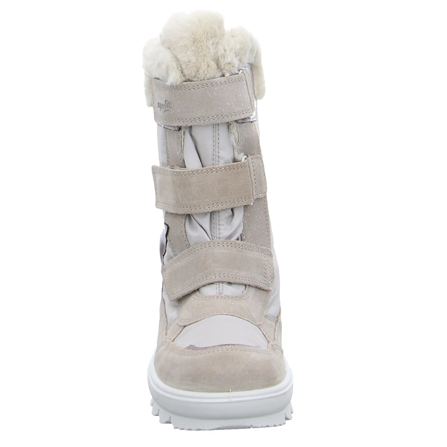 SUPERFIT Mädchen-Snowboot Membrane Beige Textil  Mädchen Winterstiefel