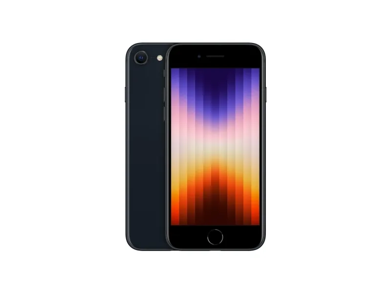 Apple iPhone SE (2022) 128GB Midnight Grade A i meget god stand - Refurbished