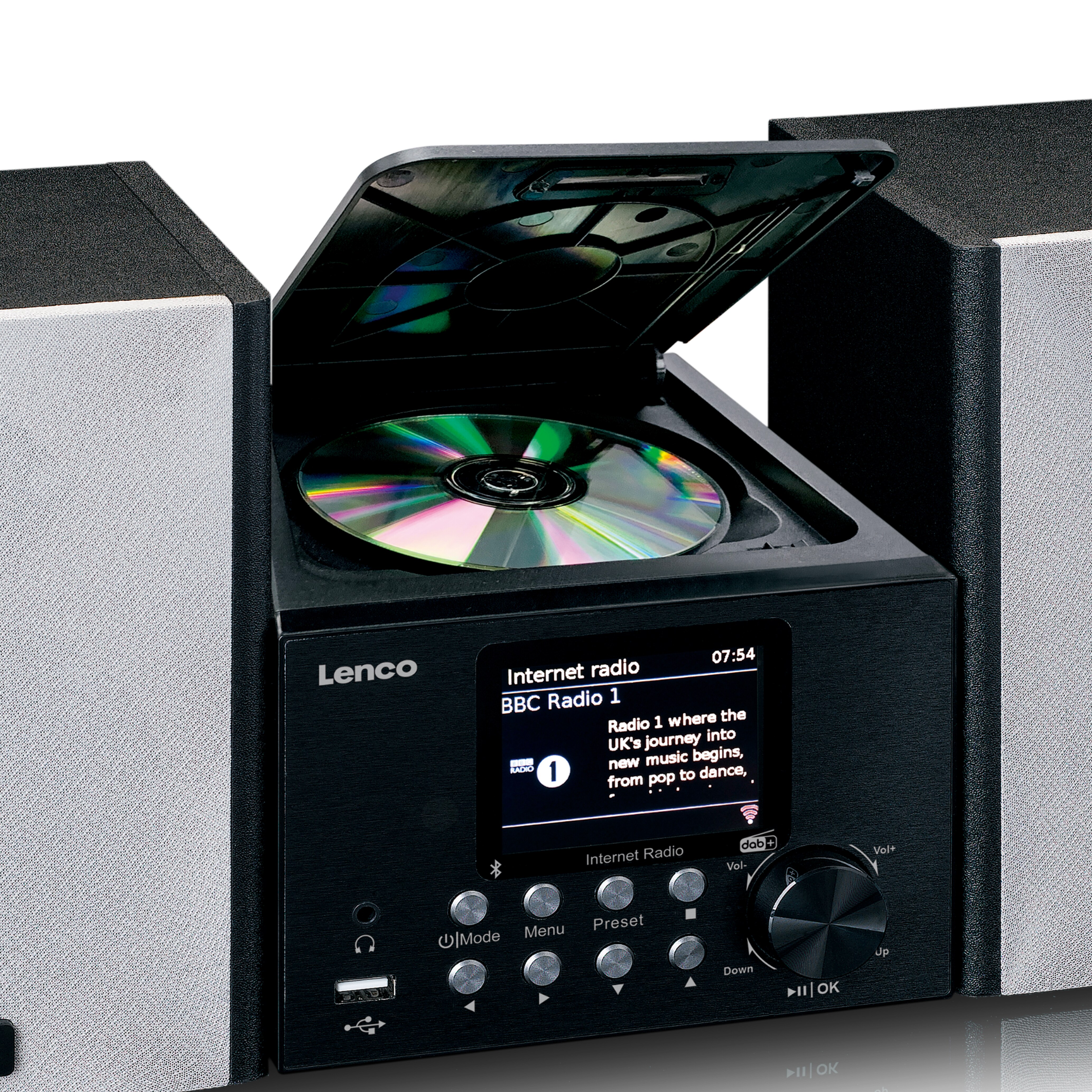 Lenco MC-250BK - Micro-Set mit Smart Radio