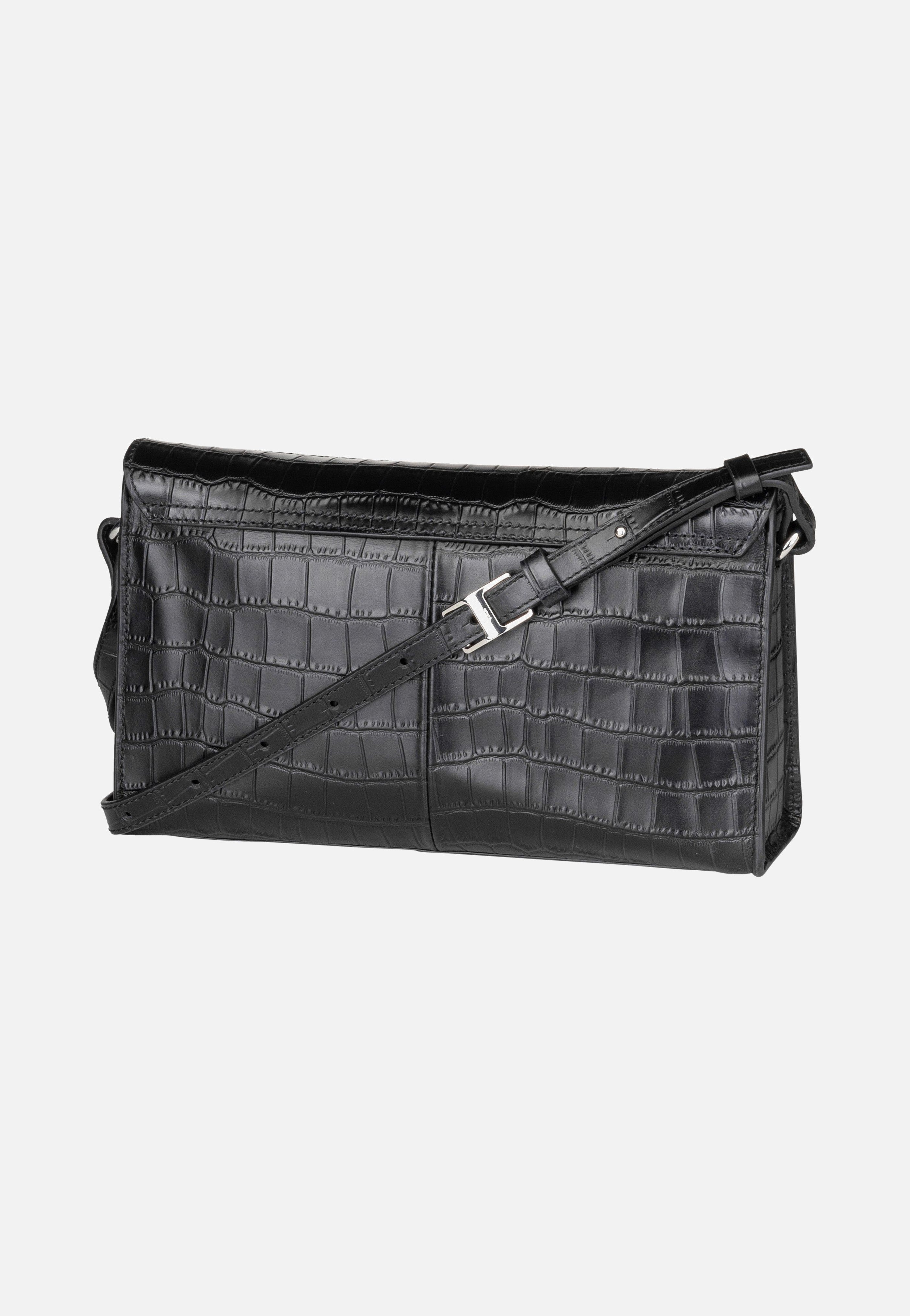 Lora New Croco 2158355 Black - Crossbody Bag