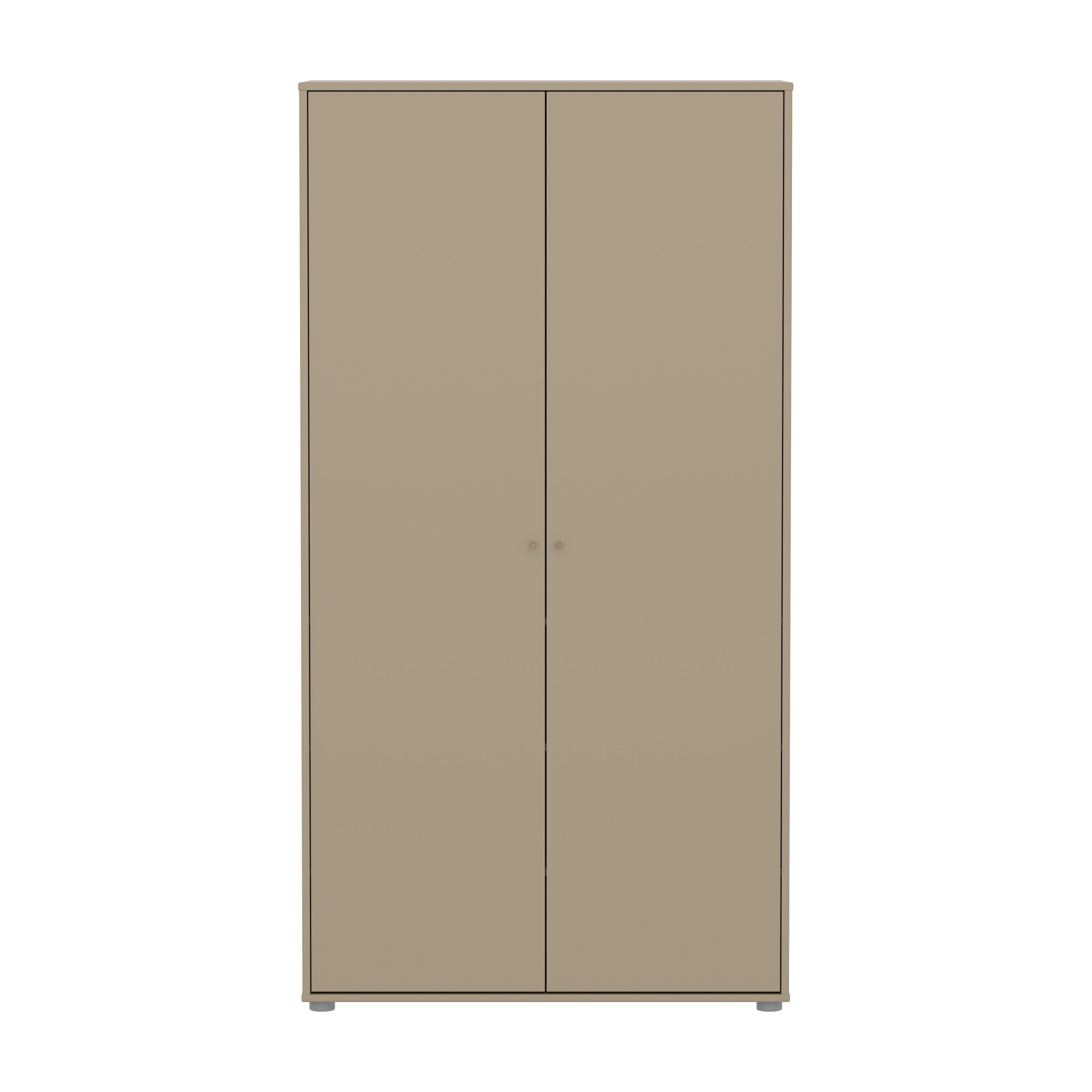 SAGA Schrank oat,oak knobs/pla.Füsse - Oat / B: 100.0 cm x T: 55.0 cm x H: 190.0 cm