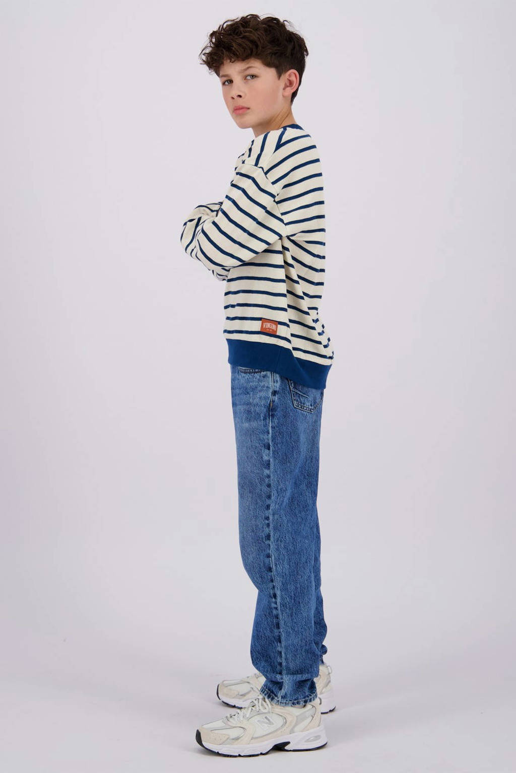 Vingino loose fit jeans Castiano blue vintage