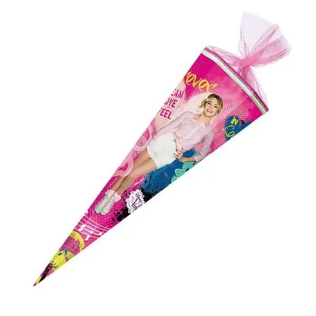 Nestler Schultüte Disney Violetta mit Tüllverschluss, 6-eckig, 85cm
