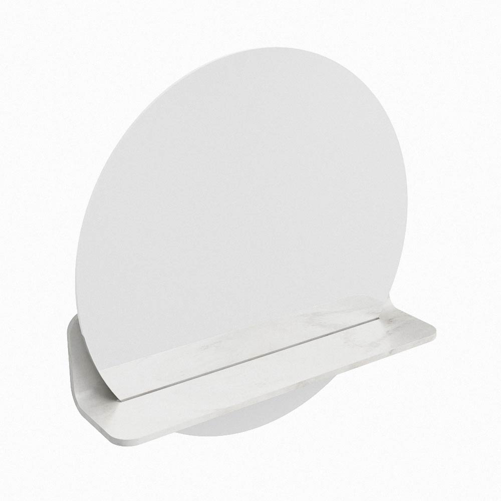 Mondiaz Spot spiegel rond Ø50cm met planchet ostra